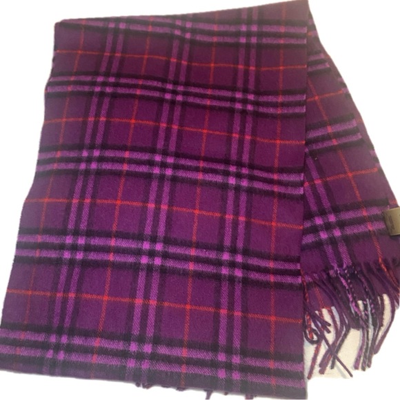 Burberry Cashmere Checked Scarf - Picture 2 of 6